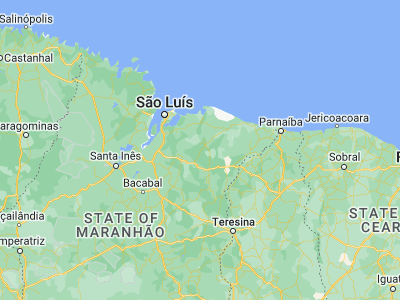 Map showing location of São Benedito do Rio Preto (-3.33361, -43.52833)