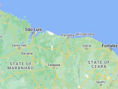 Map showing location of São Bernardo (-3.36139, -42.41778)