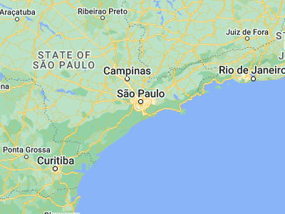 Map showing location of São Bernardo do Campo (-23.69389, -46.565)