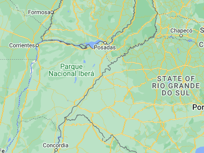 Map showing location of São Borja (-28.66056, -56.00444)