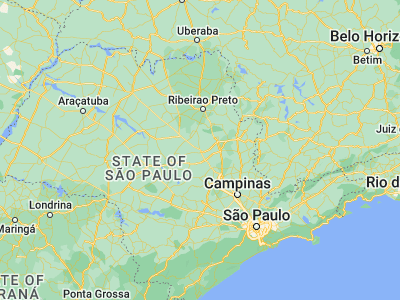 Map showing location of São Carlos (-22.0175, -47.89083)