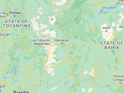 Map showing location of São Desidério (-12.36333, -44.97333)