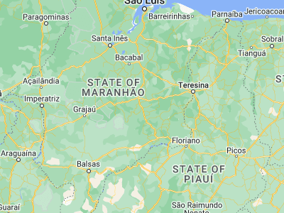 Map showing location of São Domingos do Maranhão (-5.57583, -44.38528)