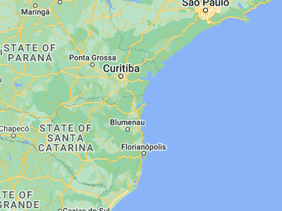 Map showing location of São Francisco do Sul (-26.24333, -48.63806)