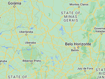 Map showing location of São Gotardo (-19.31111, -46.04889)