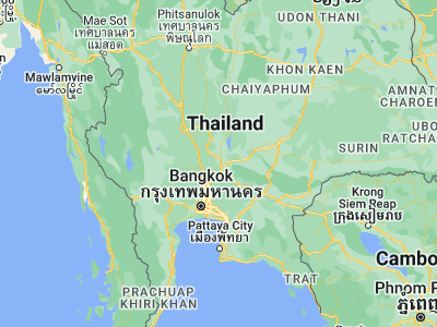Map showing location of Sao Hai (14.55083, 100.84436)