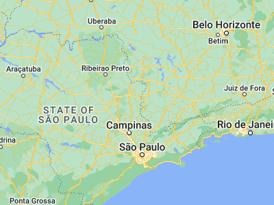Map showing location of São João da Boa Vista (-21.96917, -46.79806)