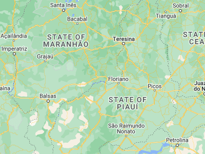 Map showing location of São João dos Patos (-6.495, -43.70222)
