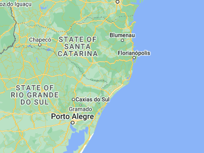 Map showing location of São Joaquim (-28.29389, -49.93167)