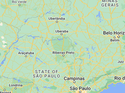 Map showing location of São Joaquim da Barra (-20.58139, -47.85472)