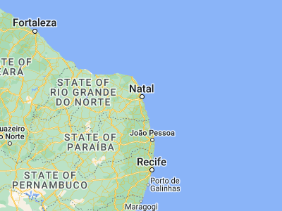 Map showing location of São José de Mipibu (-6.07472, -35.23778)