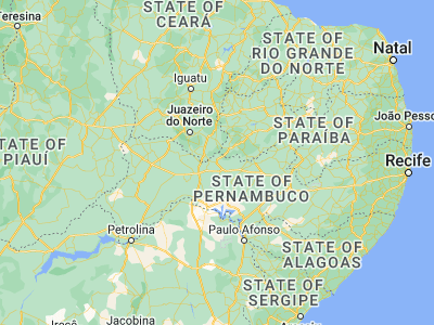 Map showing location of São José do Belmonte (-7.86139, -38.75972)