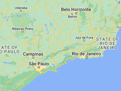 Map showing location of São Lourenço (-22.11639, -45.05444)