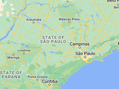 Map showing location of São Manuel (-22.73111, -48.57056)