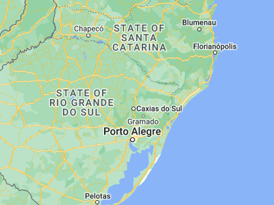 Map showing location of São Marcos (-28.97111, -51.06806)