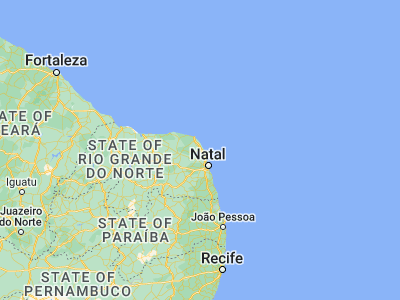 Map showing location of São Miguel (-5.46667, -35.36667)