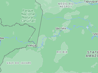 Map showing location of São Paulo de Olivença (-3.37833, -68.8725)