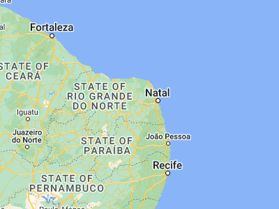 Map showing location of São Paulo do Potengi (-5.895, -35.76278)