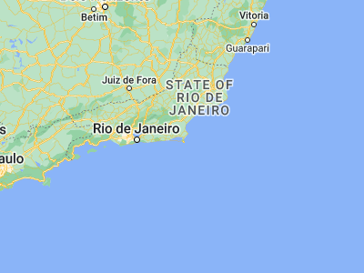 Map showing location of São Pedro da Aldeia (-22.83917, -42.10278)