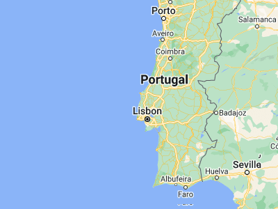 Map showing location of São Pedro da Cadeira (39.06983, -9.37174)