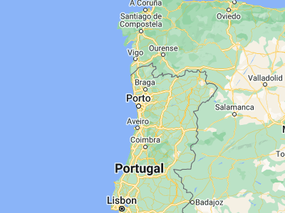 Map showing location of São Pedro da Cova (41.15508, -8.50412)