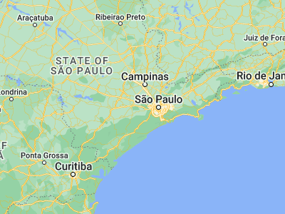 Map showing location of São Roque (-23.52917, -47.13528)