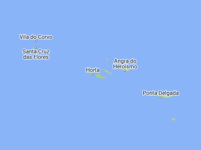Map showing location of São Roque do Pico (38.51667, -28.31667)