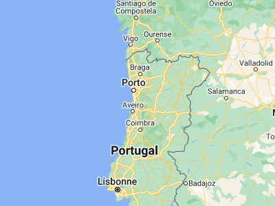 Map showing location of São Roque (40.87216, -8.47149)
