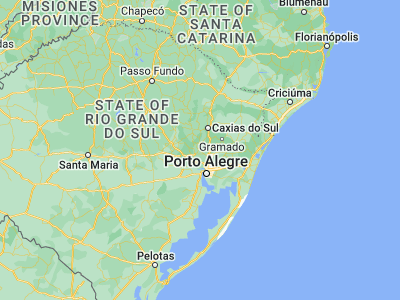 Map showing location of São Sebastião do Caí (-29.58667, -51.37556)