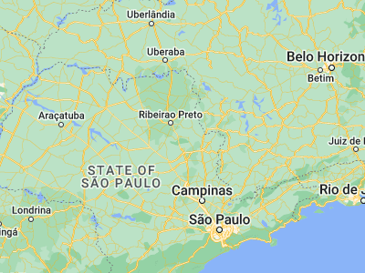 Map showing location of São Simão (-21.47917, -47.55083)
