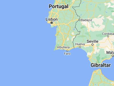 Map showing location of São Teotónio (37.51282, -8.70708)