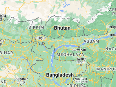 Map showing location of Sapatgrām (26.33732, 90.1236)