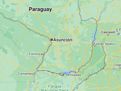 Map showing location of Sapucaí (-25.66667, -56.91667)