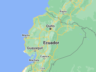 Map showing location of Saquisilí (-0.83333, -78.66667)