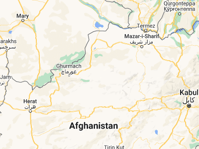 Map showing location of Sar Chakān (35.70178, 65.23055)