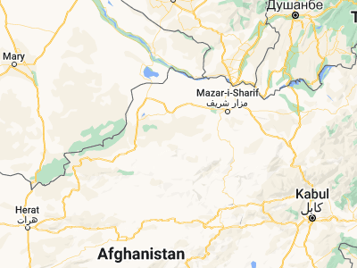 Map showing location of Sar-e Pul (36.21544, 65.93249)