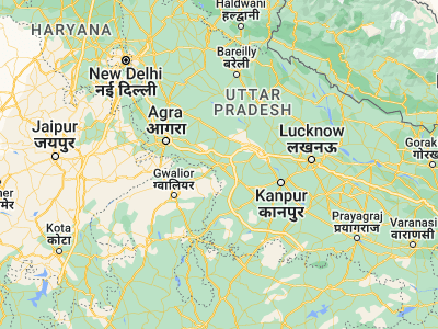 Map showing location of Sarāi Ekdil (26.74478, 79.09302)