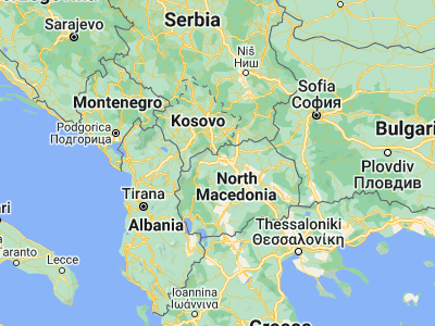 Map showing location of Сарај (42, 21.32778)