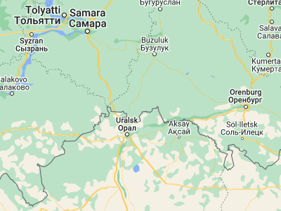 Map showing location of Saraktash (51.78662, 51.78662)