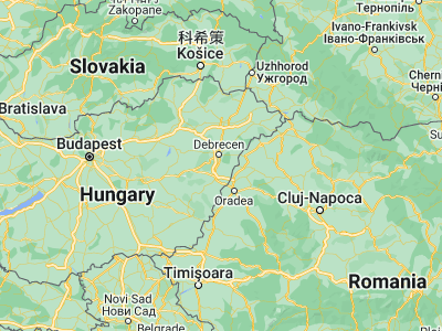 Map showing location of Sáránd (47.4, 21.63333)