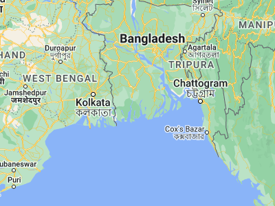 Map showing location of Sarankhola (22.31006, 89.79113)
