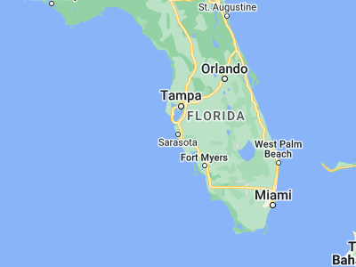 Map showing location of Sarasota (27.33643, -82.53065)