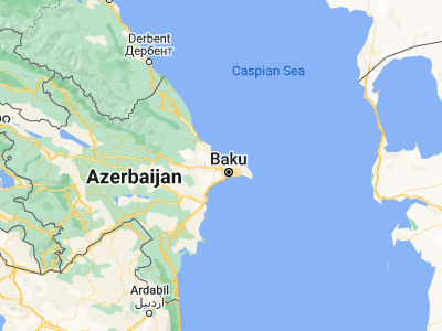 Map showing location of Saray (40.53222, 49.71639)