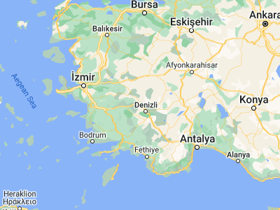 Map showing location of Sarayköy (37.92448, 28.92516)
