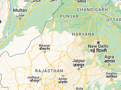 Map showing location of Sardārshahr (28.44062, 74.491)