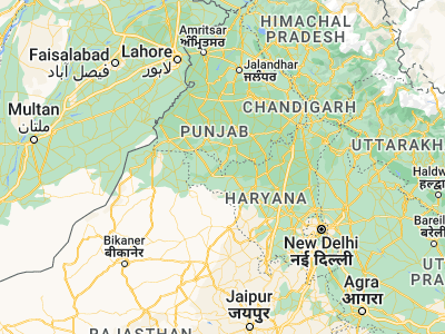 Map showing location of Sardulgarh (29.69224, 75.23608)