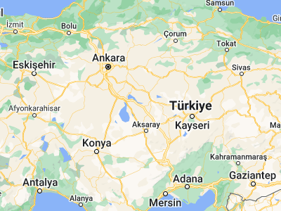 Map showing location of Sarıyahşi (38.98349, 33.84136)