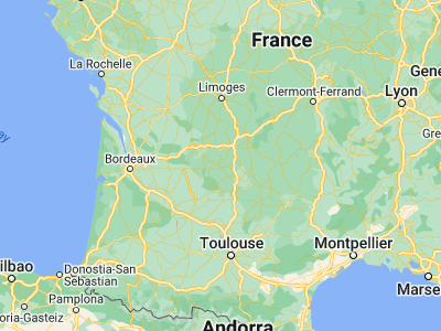 Map showing location of Sarlat-la-Canéda (44.88902, 1.21656)