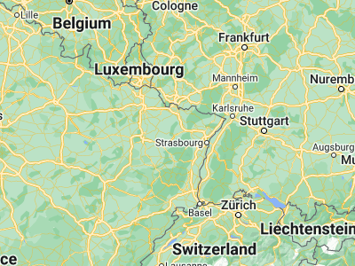 Map showing location of Sarrebourg (48.73333, 7.05)