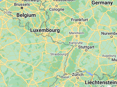 Map showing location of Sarreguemines (49.10995, 7.06747)